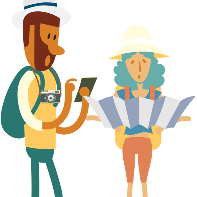 Tourist Clipart (640x640)