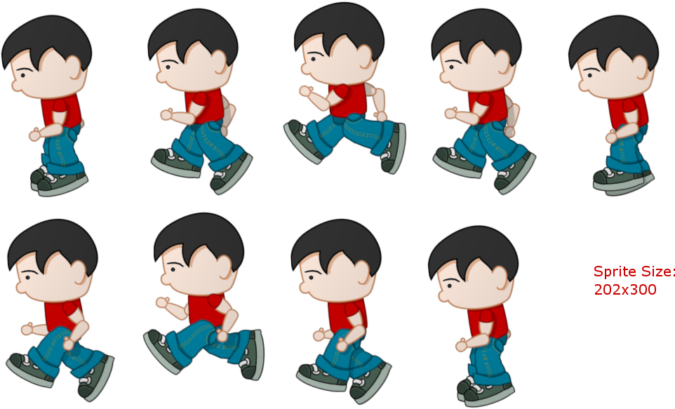 Running Animation - 2d Sprite Sheets Png (1010x600)