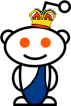 Reddit Top - Black And White Robot Logo (500x500)