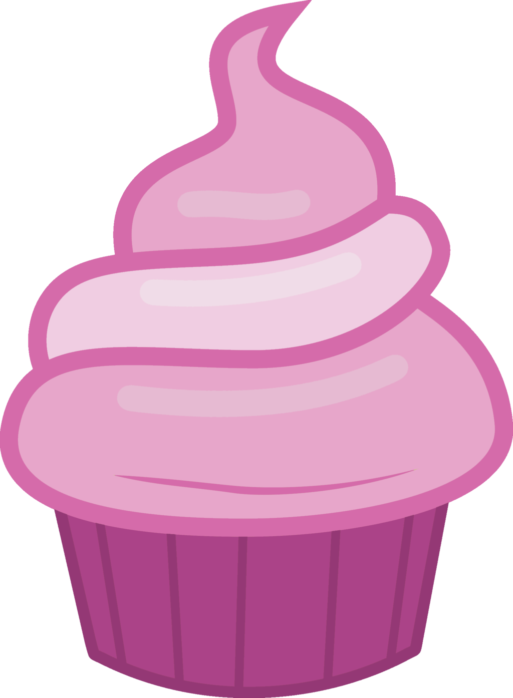 Transparent Background Cupcake Clip Art (1024x1394)