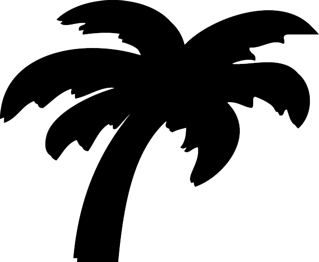 Oasis - - Palm Tree Symbol (625x513)