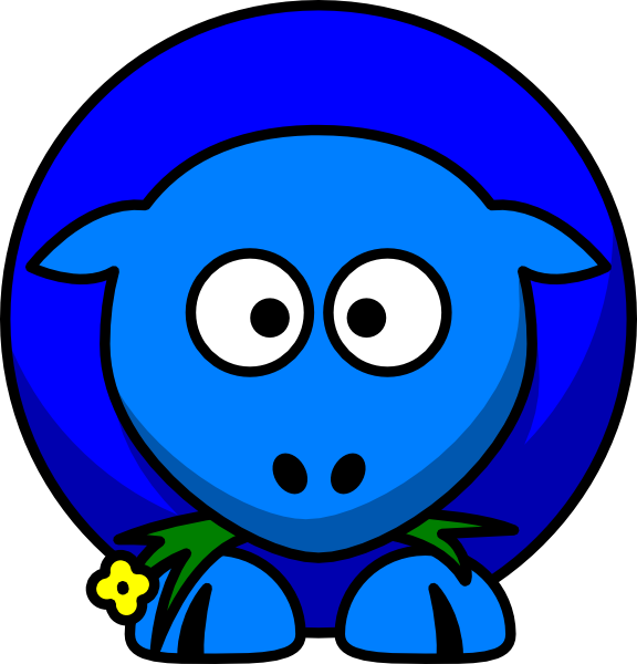 Cartoon Sheep (576x600)