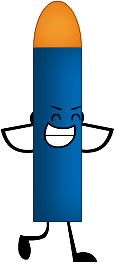 Nerf Bullet Pose - Nerf Bullet Clip Art (406x838)
