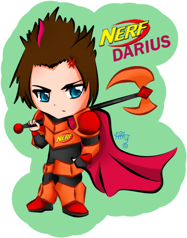 Nerf Skin Darius By Aquatica-monster - Aquatica (800x839)