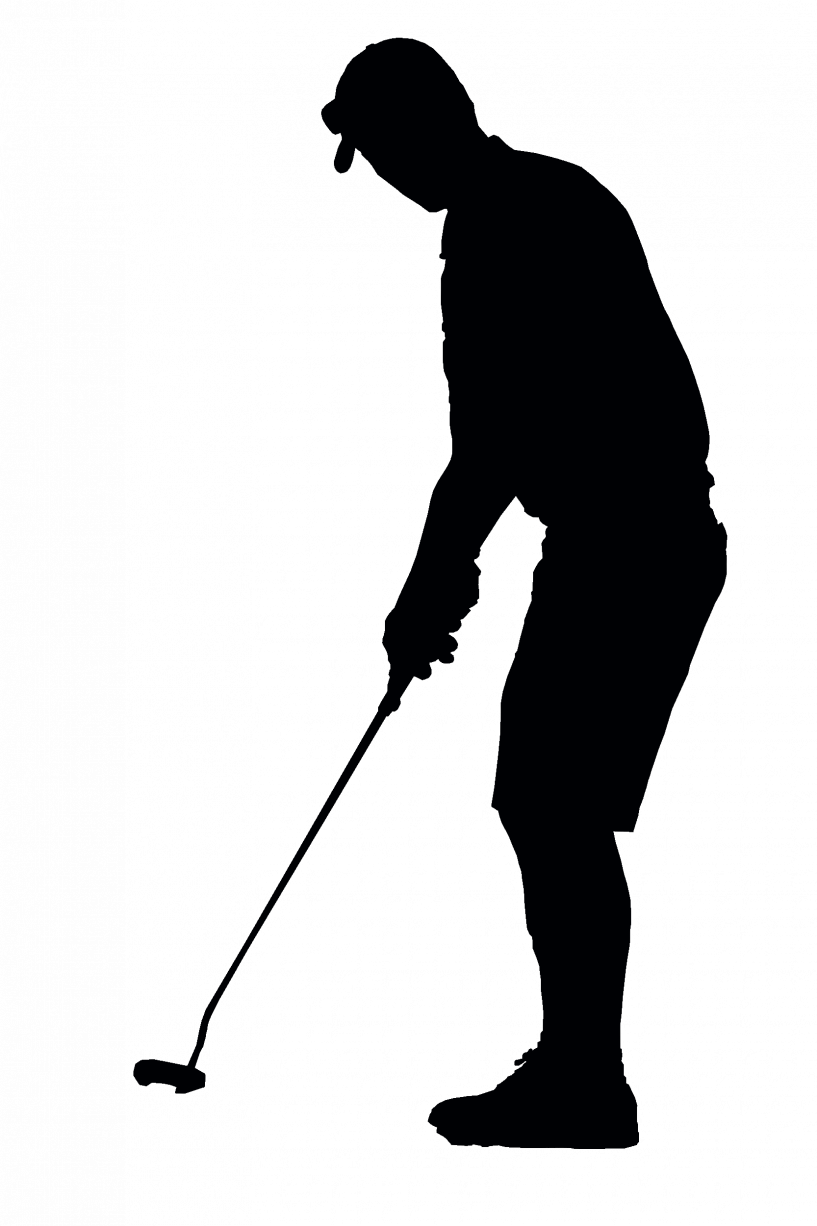 Golf Player Silhouette (817x1226)