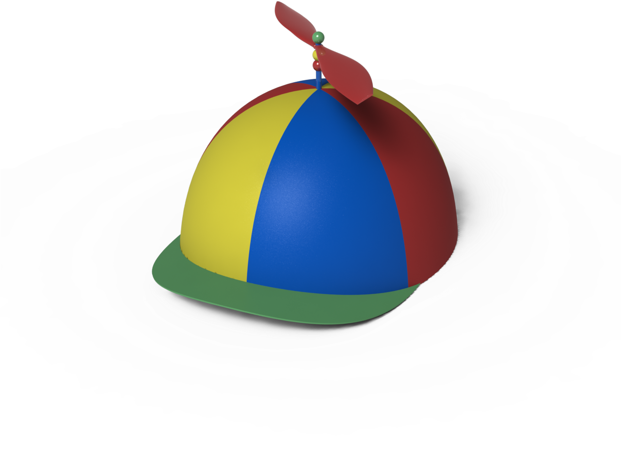 Cap With Propeller Png (1280x1024)