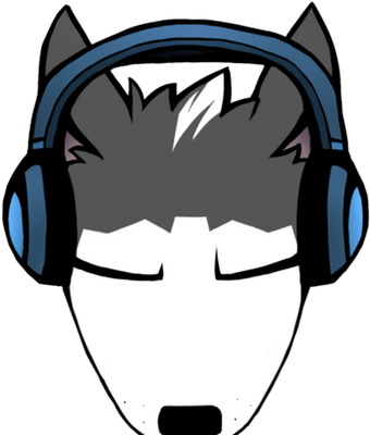 Husky Beats - Cartoon (400x400)
