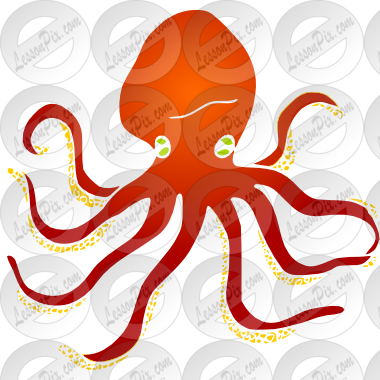 Octopus Clipart Stencil - Octopus (380x380)