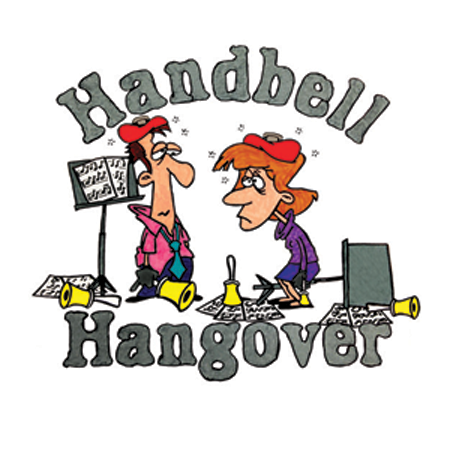 Handbell Hangover - Cartoon (450x450)