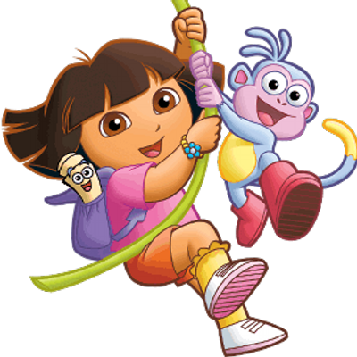 Children's Cartoon - Dora Aventureira E Botas (400x400)