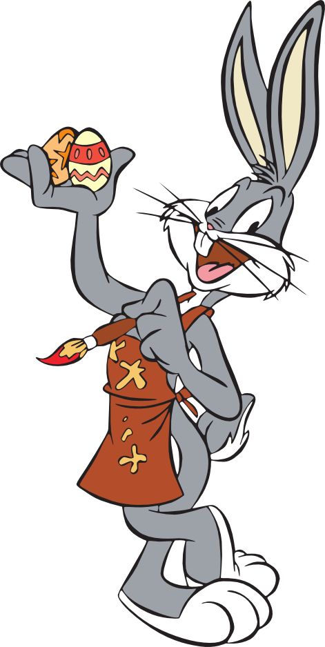 Bugs - Bugs Bunny With Easter Egg (471x938)