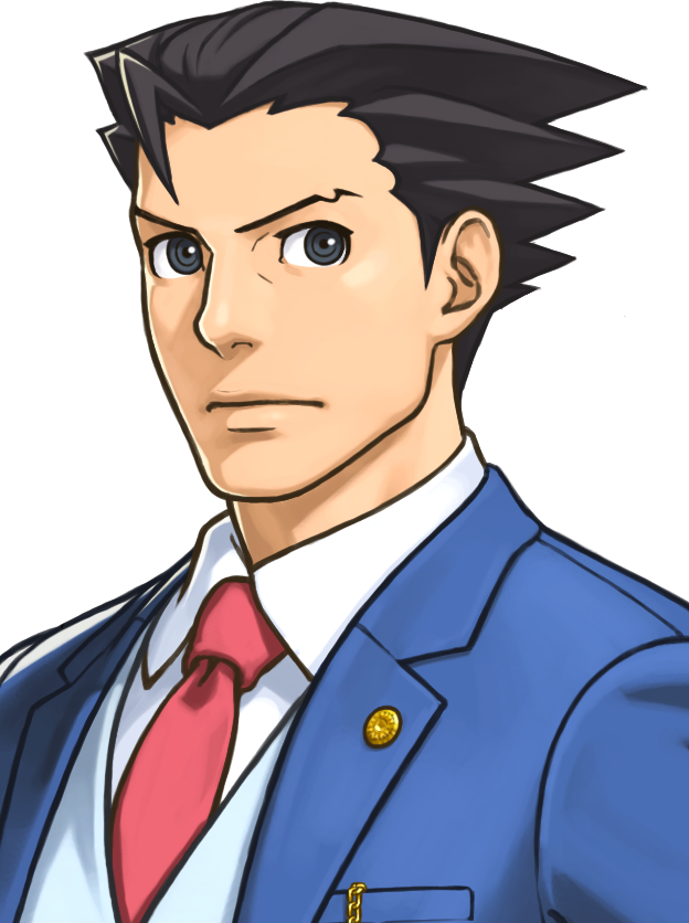 Phoenix Wright Portrait - Phoenix Wright (624x836)