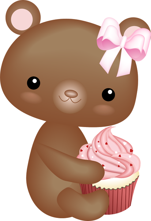 Osito Y Cupcake - Cupcake (493x720)