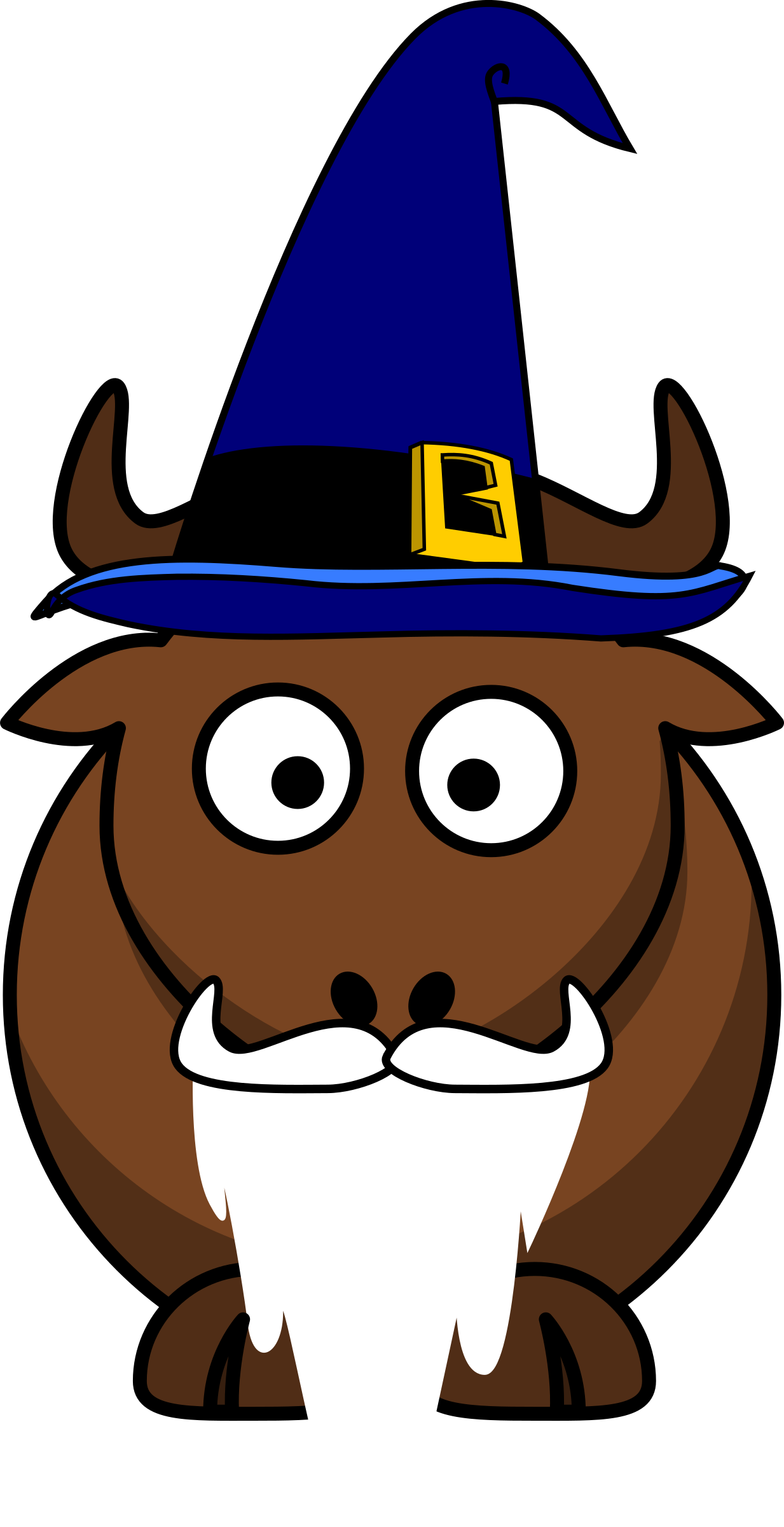 Clipart - Gnu Cartoon (1233x2400)
