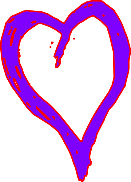 Purple Heart Clip Art At Vector Clip Art - 3drose Husband Father Hero Mouse Pad (mp_173361_1) (426x592)