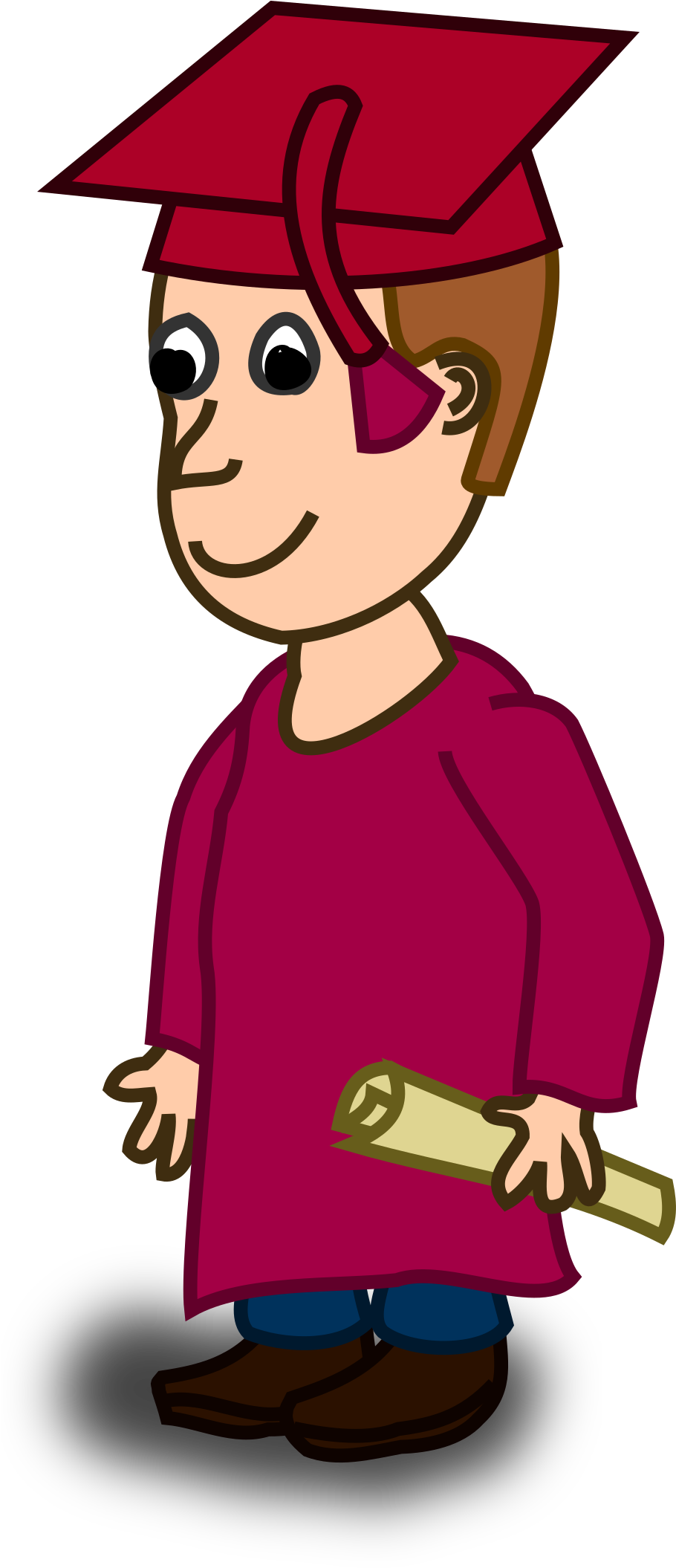 Comic Characters - Graduated - Schüler Comicfigur (2400x2400)