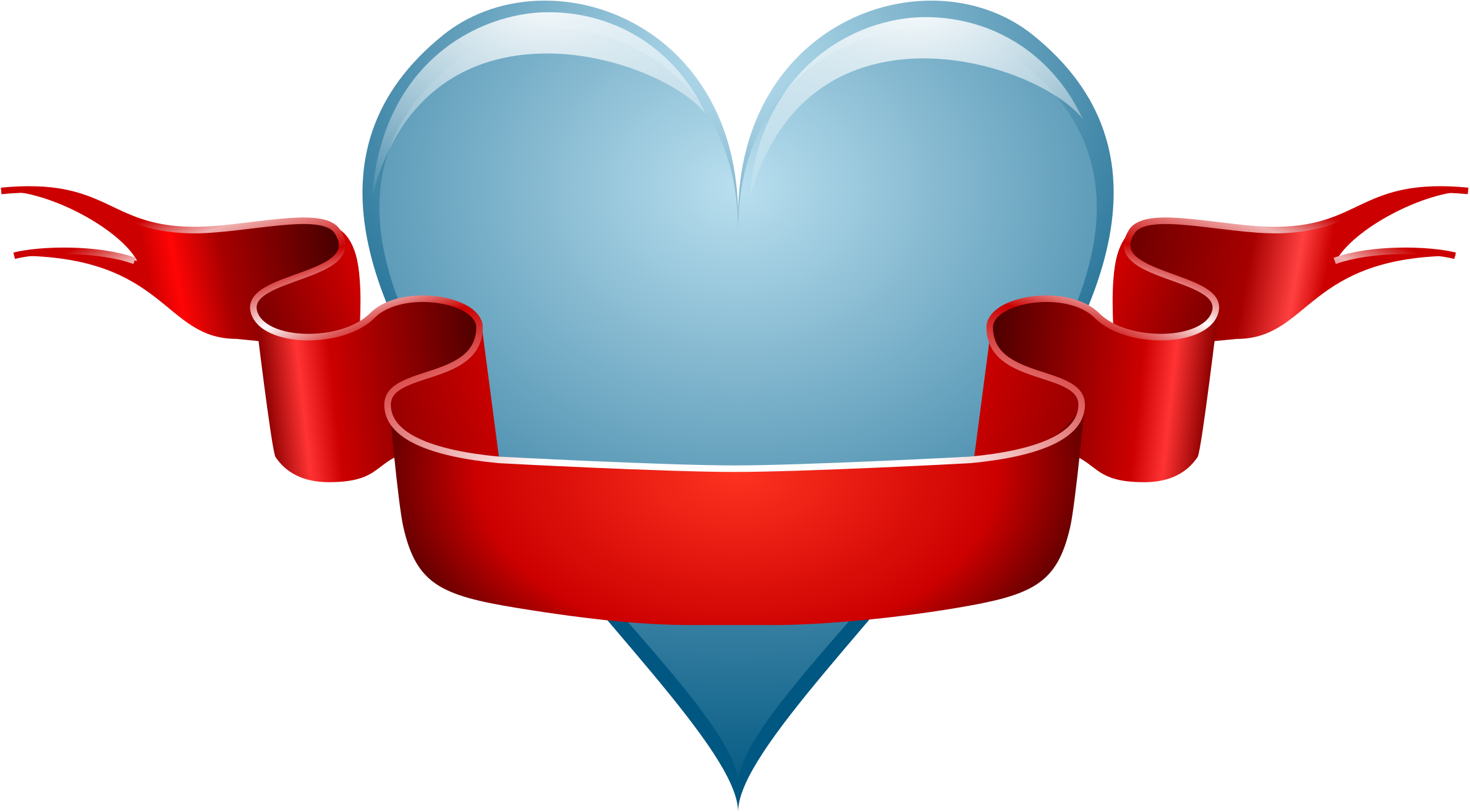 Ribbon Clip Art (2400x1314)