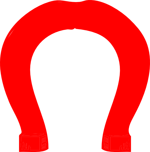 Red Upside Down Horseshoe Logo (588x596)