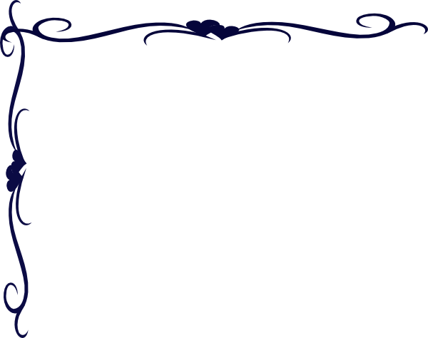 Heart Border Clip Art - Wedding Clipart Png Border (600x474)