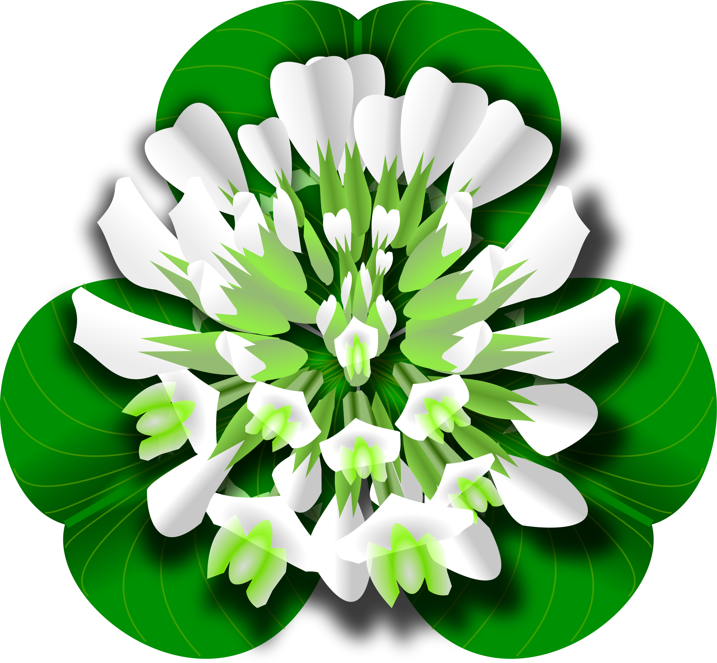 Clover Flower Clipart (2400x2219)