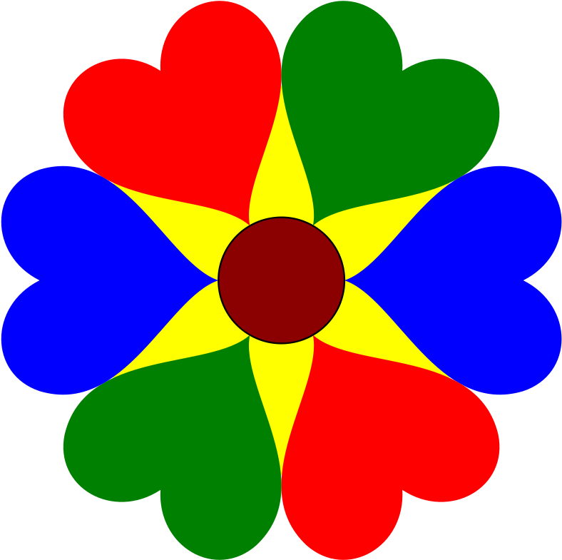 Clip Art Big Flower (800x800)