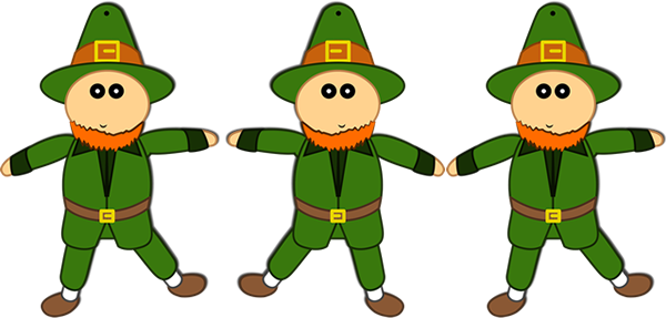 Leprechaun Paper Puppet - Paper (600x287)