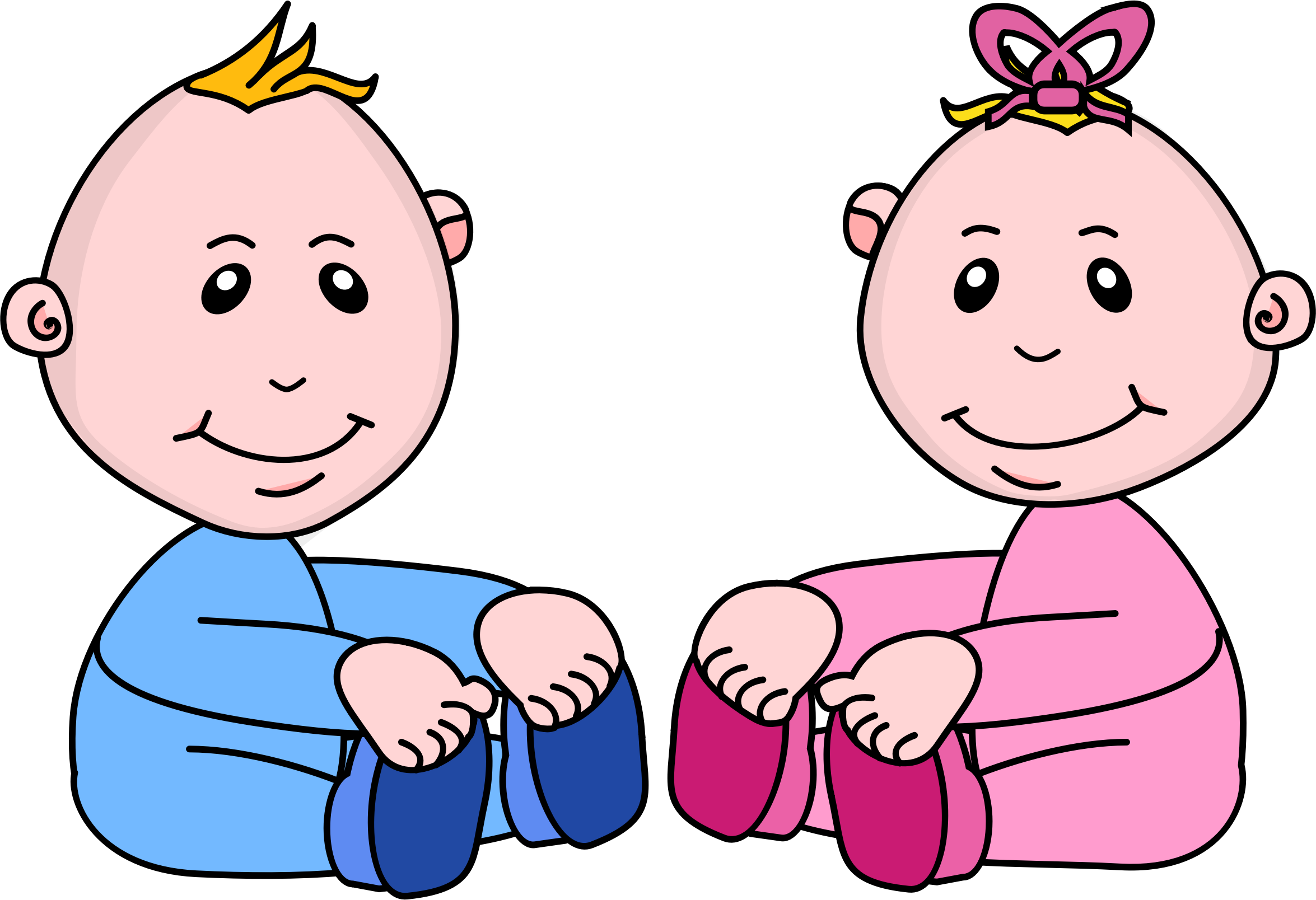 Big Image - Babies Clipart (2350x1608)