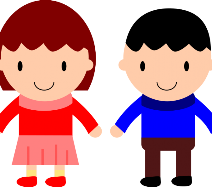 Little Kids Clipart Little Kids Girl And Boy Clipart - Small Boy Clipart (678x600)