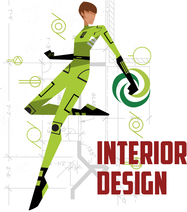 Bfa Program - Interior Design Cartoon (642x700)