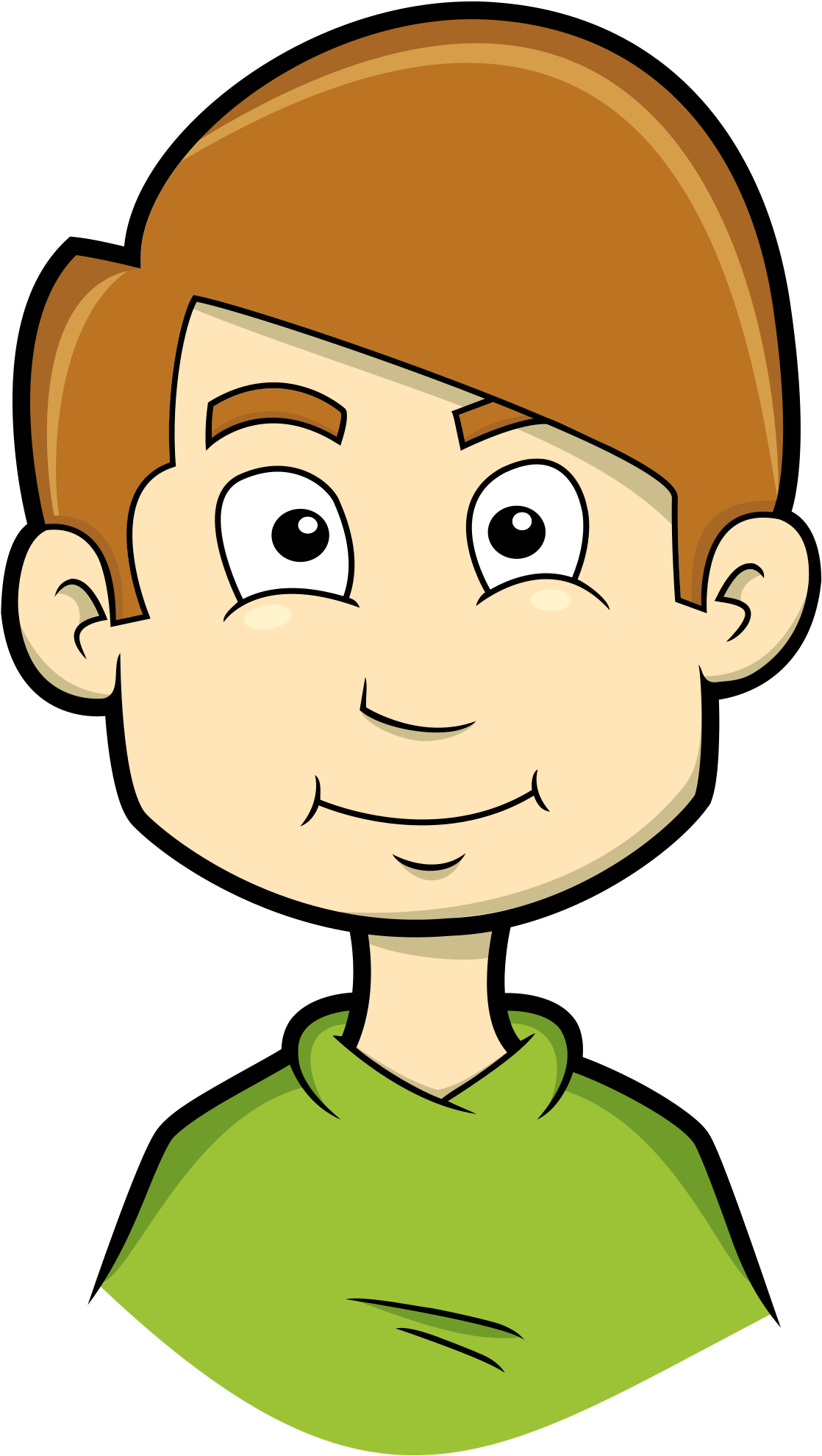 Boy Portrait Cliparts - اسماء الاشاره هذا وهذه (2400x2400)
