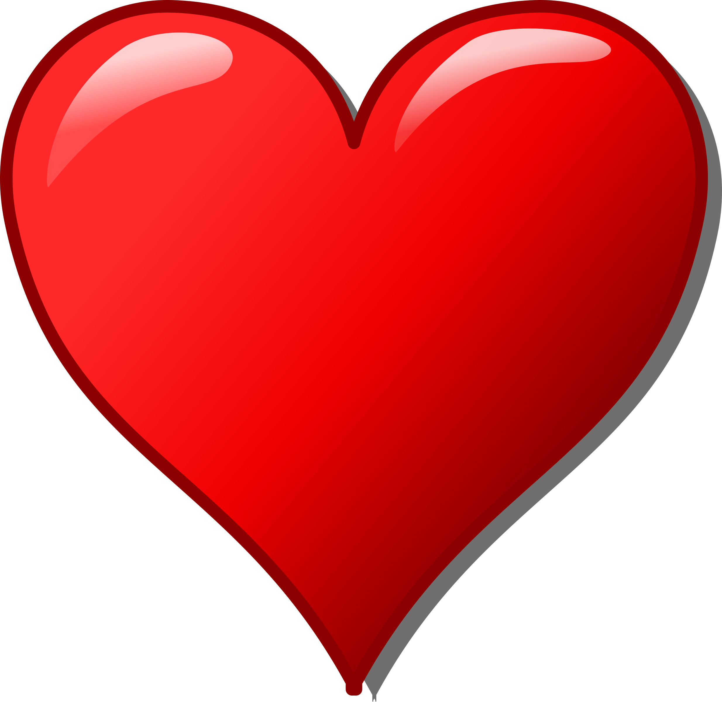 Big Image - Heart Clipart (3876x3769)