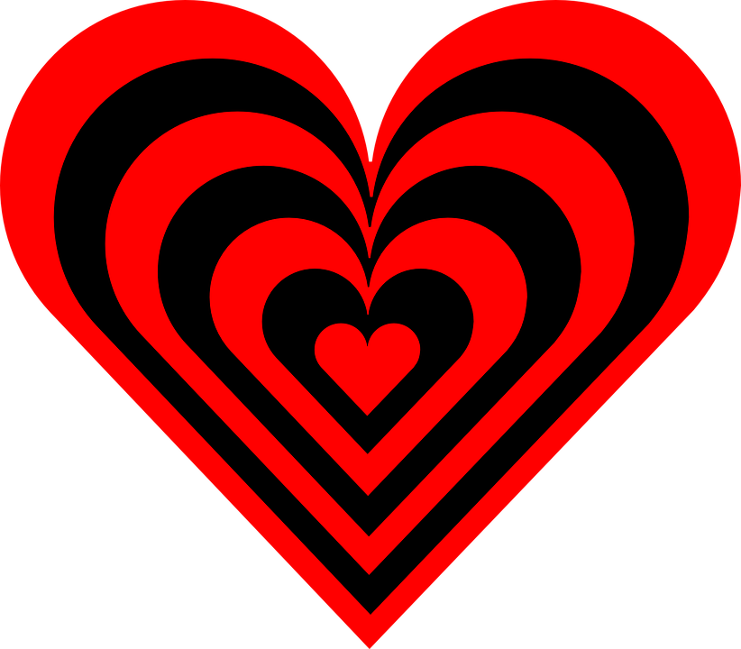 Red And Black Heart (822x720)