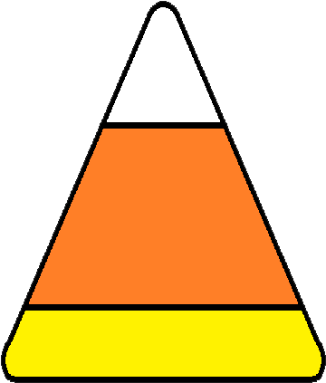 Candy Corn Clipart - Candy Corn (371x447)