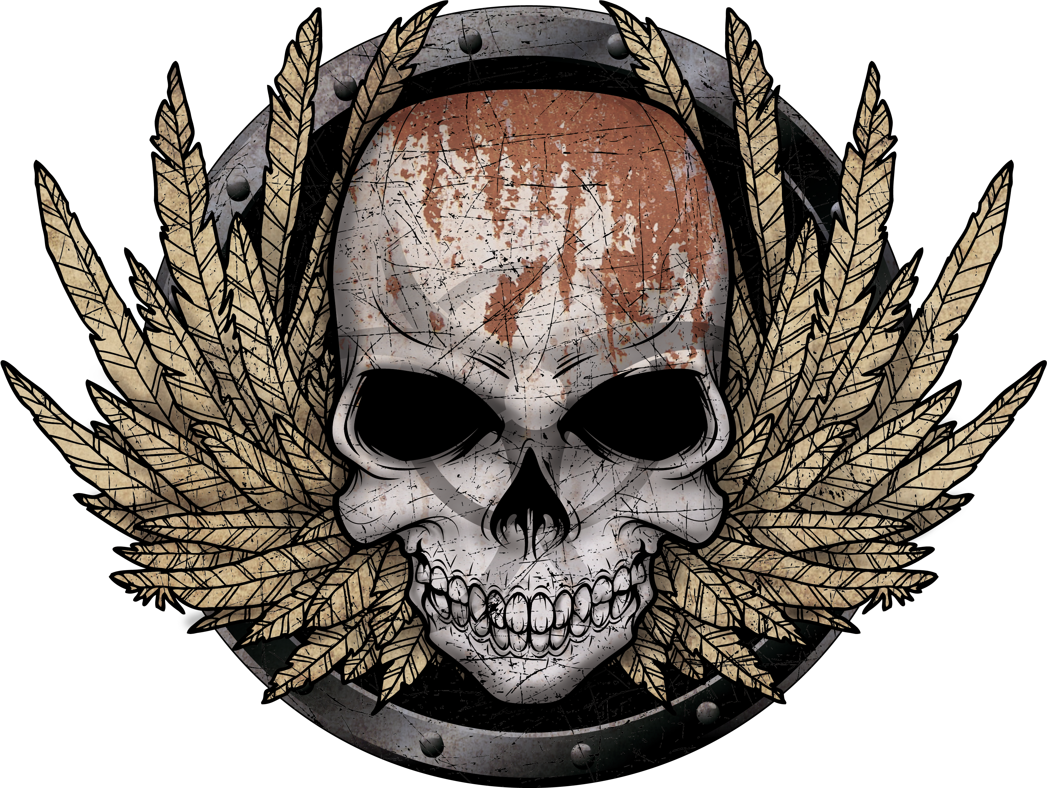 Skull One - Textile (4475x3580)