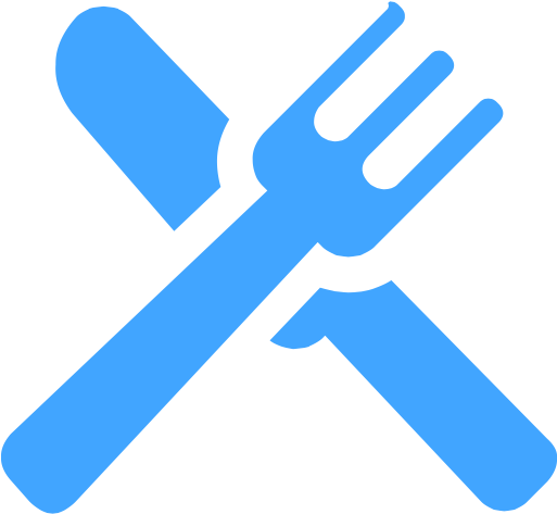 Lunch Menu - Lunch Break Icon Blue (512x512)