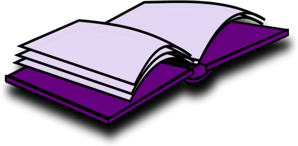Open Book Clip Art (600x295)