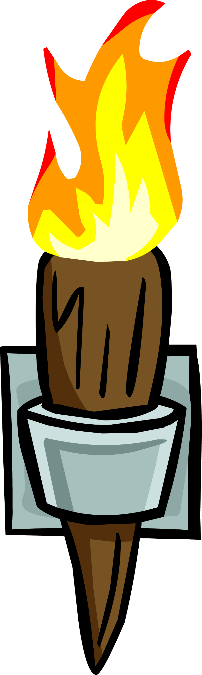 Wall Torch Sprite 002 - Wall Torch Sprite (835x2787)