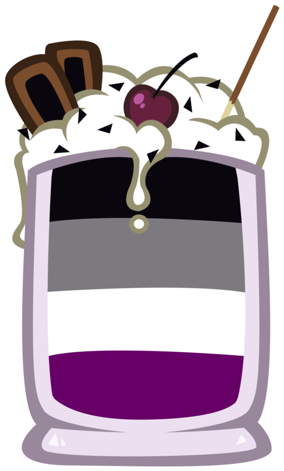 Asexual Pride Sundae By Mangoandgrape - Illustration (774x1032)