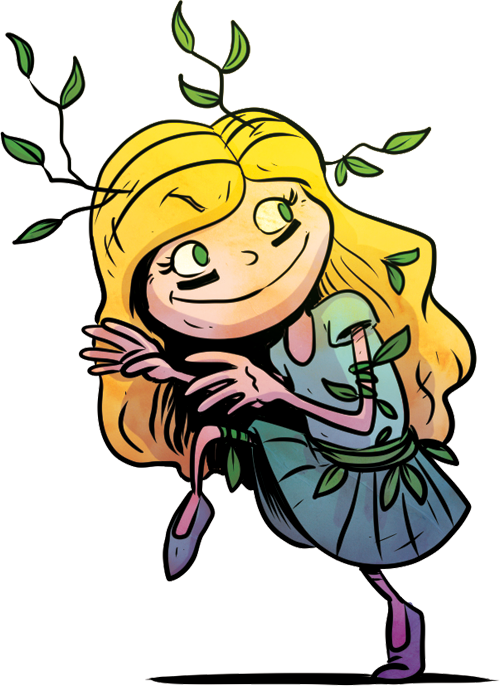 The Hide And Seeker - Cartoon (500x686)