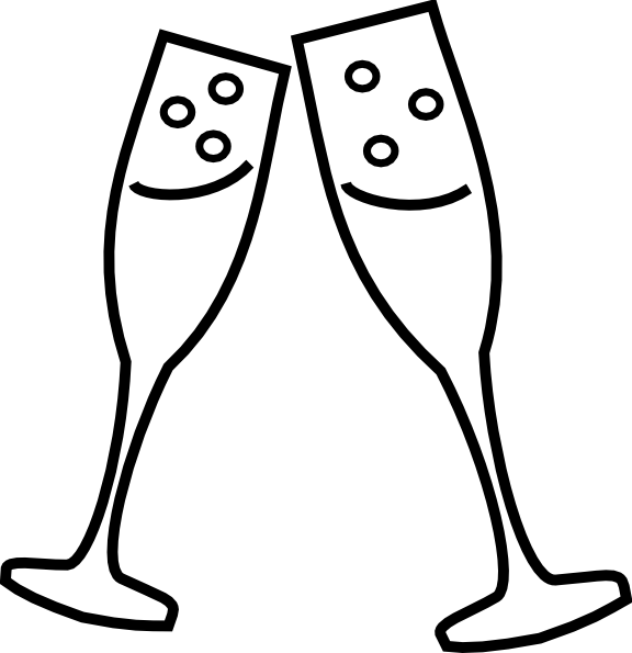 Champagne Bottle Clip Art (576x595)