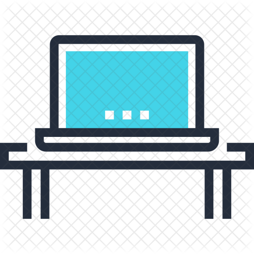 Computer Icon - Laptop Table Icon (512x512)