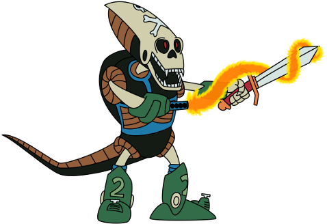 Kanzenshuu Colab - Pirate Skeleton Robot (500x392)
