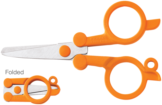 Fiskars 4" Folding Scissors - Fiskars 5434 Folding Scissors 4 (532x346)