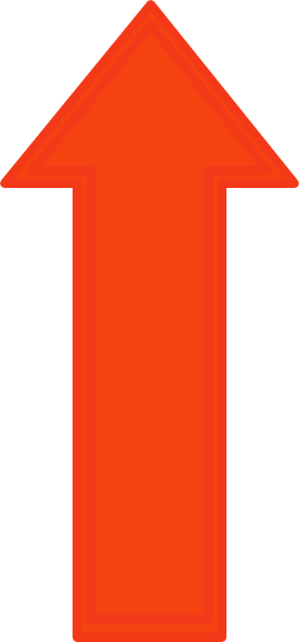 Red Up Arrow Png (276x591)