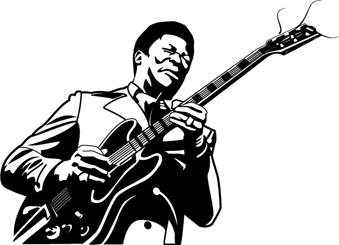 Vinilo B - B - King - Bb King Vector (1300x1300)