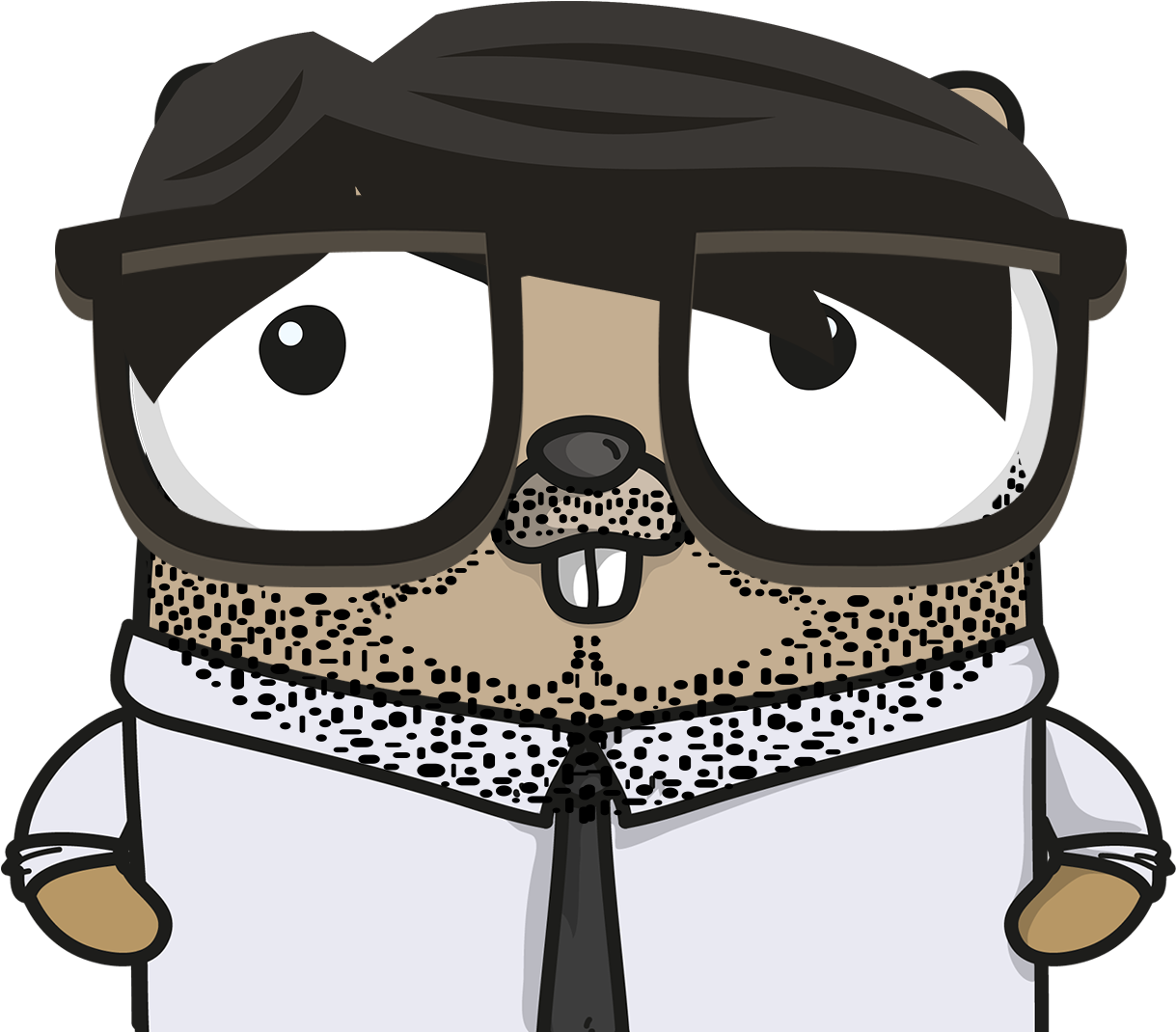 Addthis Sharing Buttons - Gopher With Glasses (1300x1392)