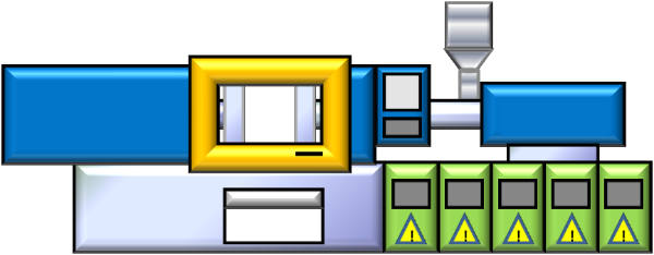 Molding Clipart - - Plastic Injection Machine Icon (600x234)
