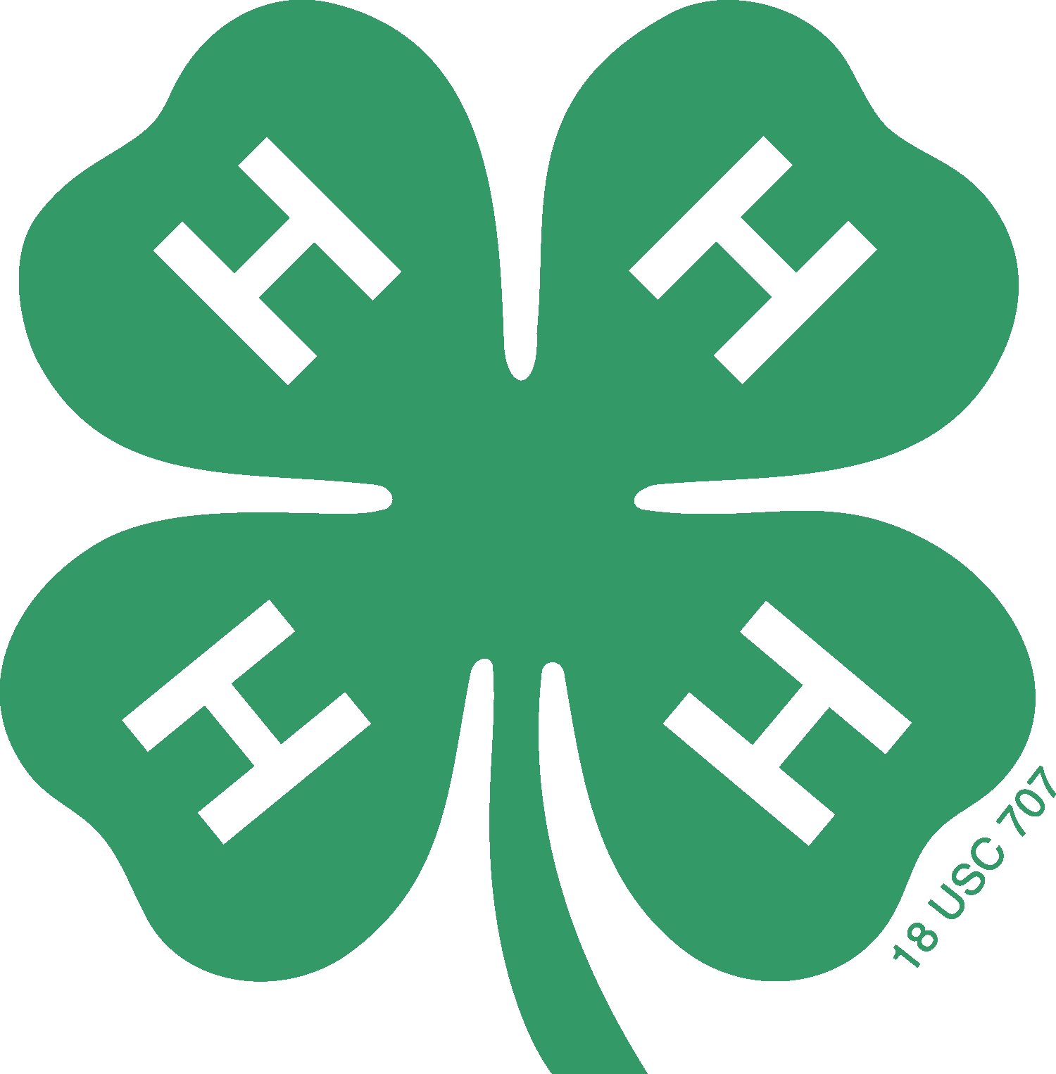 4-h Logos & Graphics - Official 4 H Logo (1500x1526)