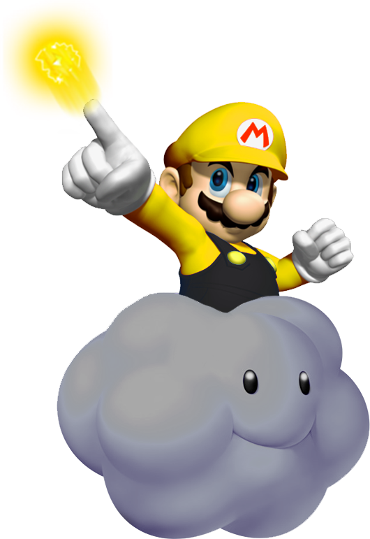 Thunderbolt Mario Smw3d - Lightning Mario (530x771)