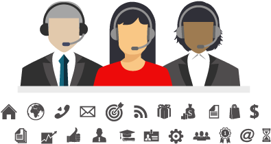 Flexible & Supportive Service Desk - Cartoon (450x310)